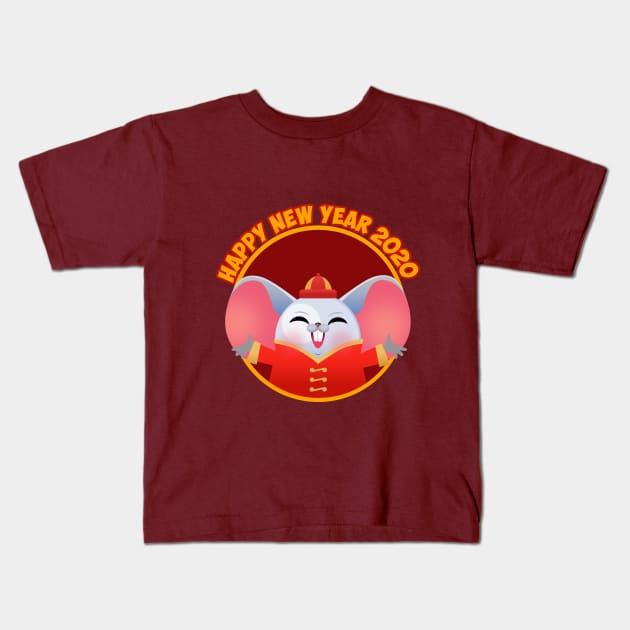 NEW YEAR 2020 Year of the rat Kids T-Shirt by richhwalsh